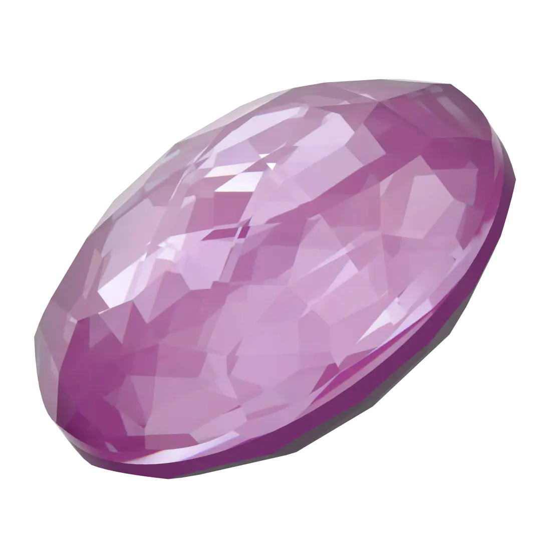 Swarovski Chatons Round Stones Fantasy (1383) Crystal Orchid Ignite UNFOILED - Bluestreak Crystals