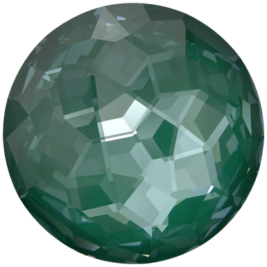 Swarovski Chatons Round Stones Fantasy (1383) Crystal Pine Green Ignite UNFOILED - Bluestreak Crystals