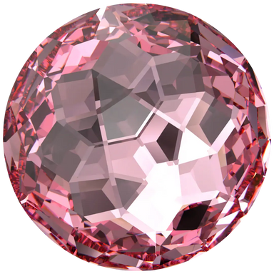 Serinity Chatons Round Stones Thin (1383) Light Rose - Bluestreak Crystals