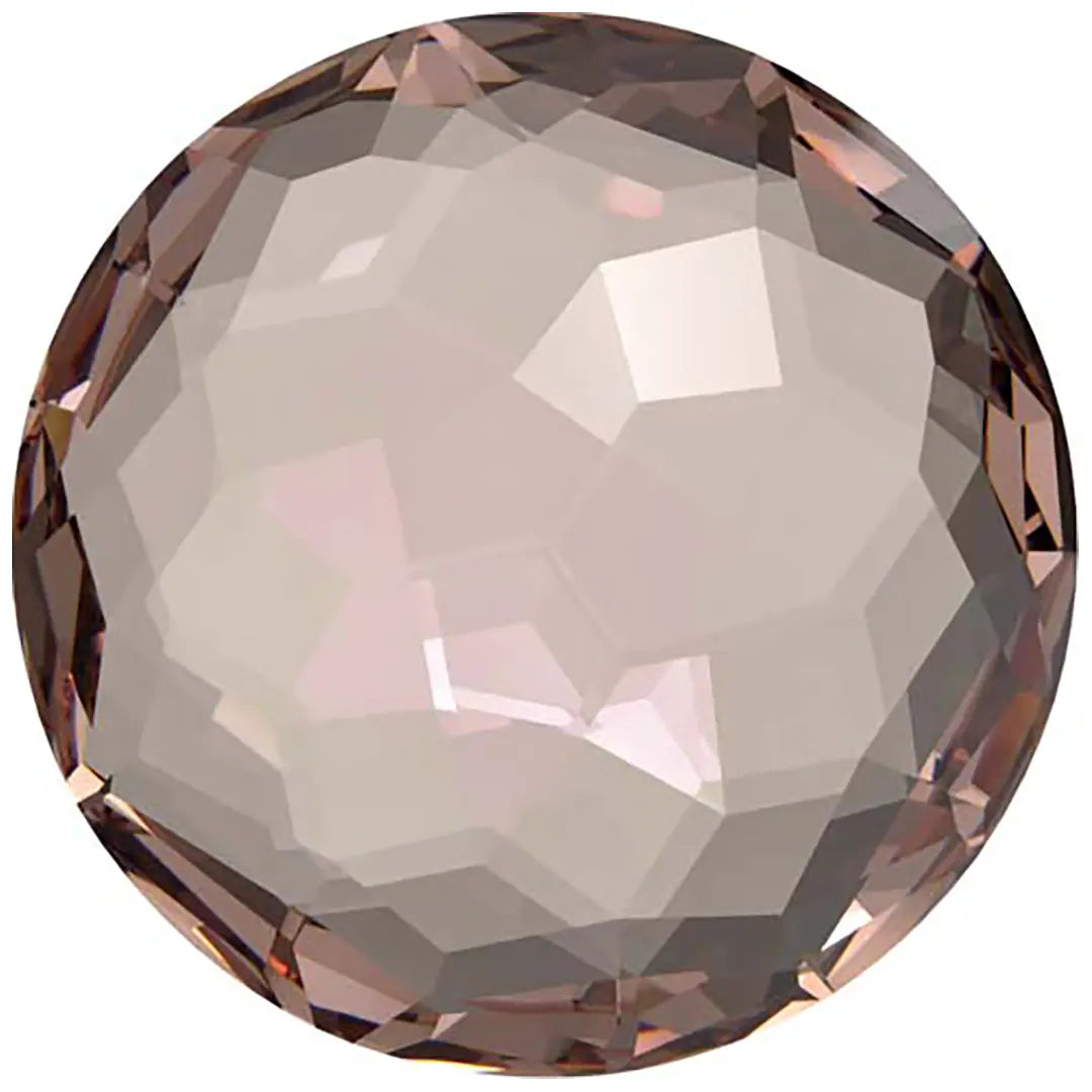 Swarovski Chatons Round Stones Fantasy (1383) Vintage Rose Ignite UNFOILED - Bluestreak Crystals