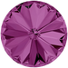 Swarovski Chatons Round Stones Rivoli (1122) Amethyst - Bluestreak Crystals