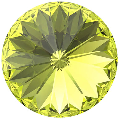 Swarovski Chatons Round Stones Rivoli (1122) Citrus Green - Bluestreak Crystals
