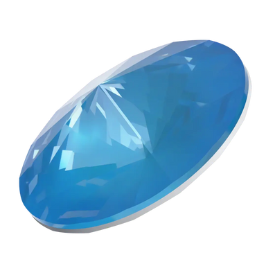 Serinity Chatons Round Stones Rivoli (1122) Crystal Electric Blue Ignite UNFOILED - Bluestreak Crystals