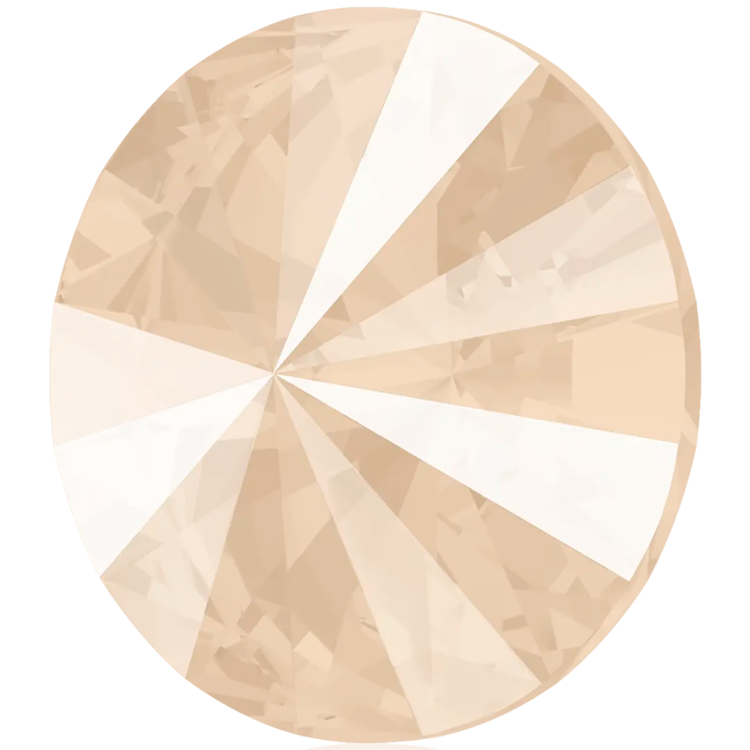 Swarovski Chatons Round Stones Rivoli (1122) Crystal Ivory Cream Delite UNFOILED - Bluestreak Crystals