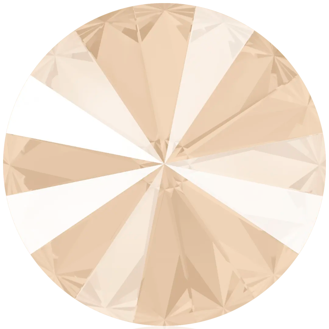 Swarovski Chatons Round Stones Rivoli (1122) Crystal Ivory Cream Delite UNFOILED - Bluestreak Crystals
