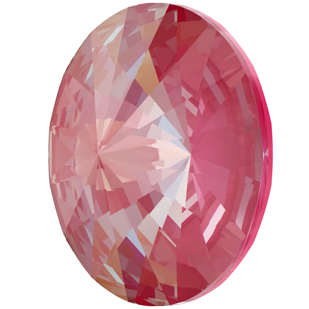 Swarovski Chatons Round Stones Rivoli (1122) Crystal Lotus Pink Delite UNFOILED - Bluestreak Crystals