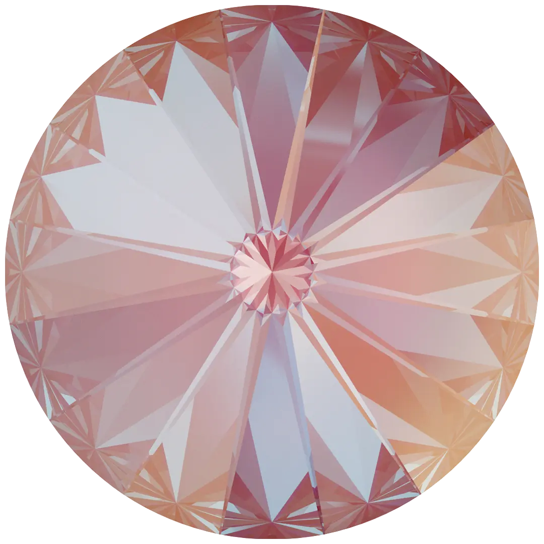 Swarovski Chatons Round Stones Rivoli (1122) Crystal Lotus Pink Delite UNFOILED - Bluestreak Crystals