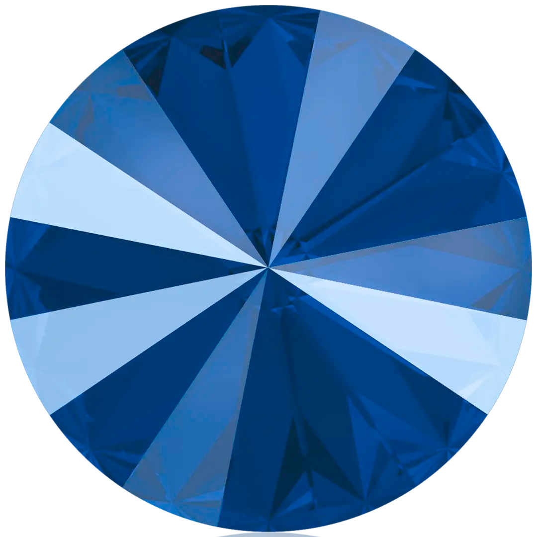Swarovski Chatons Round Stones Rivoli (1122) Crystal Royal Blue Delite UNFOILED - Bluestreak Crystals