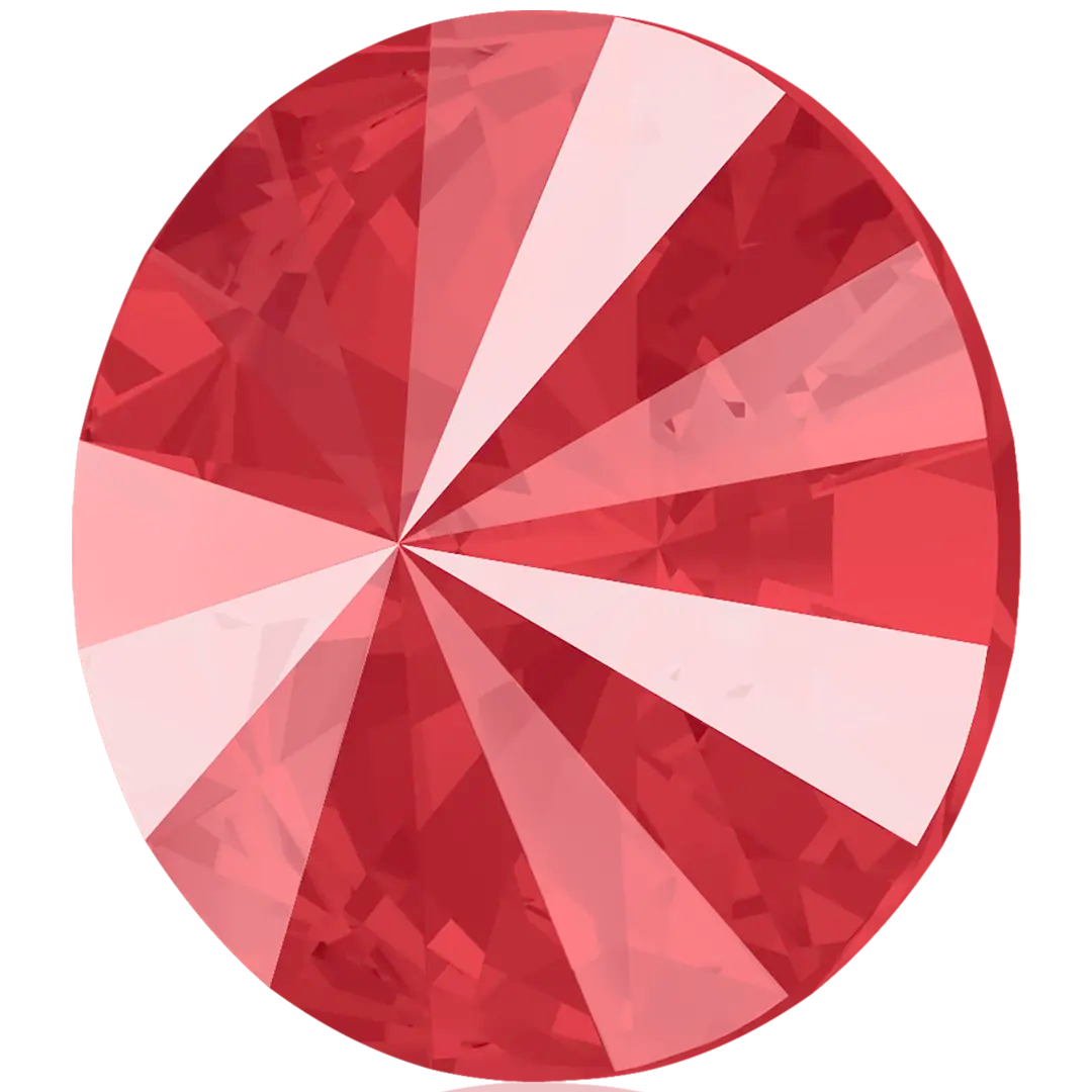 Swarovski Chatons Round Stones Rivoli (1122) Crystal Royal Red Delite UNFOILED - Bluestreak Crystals