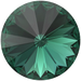 Swarovski Chatons Round Stones Rivoli (1122) Emerald - Bluestreak Crystals