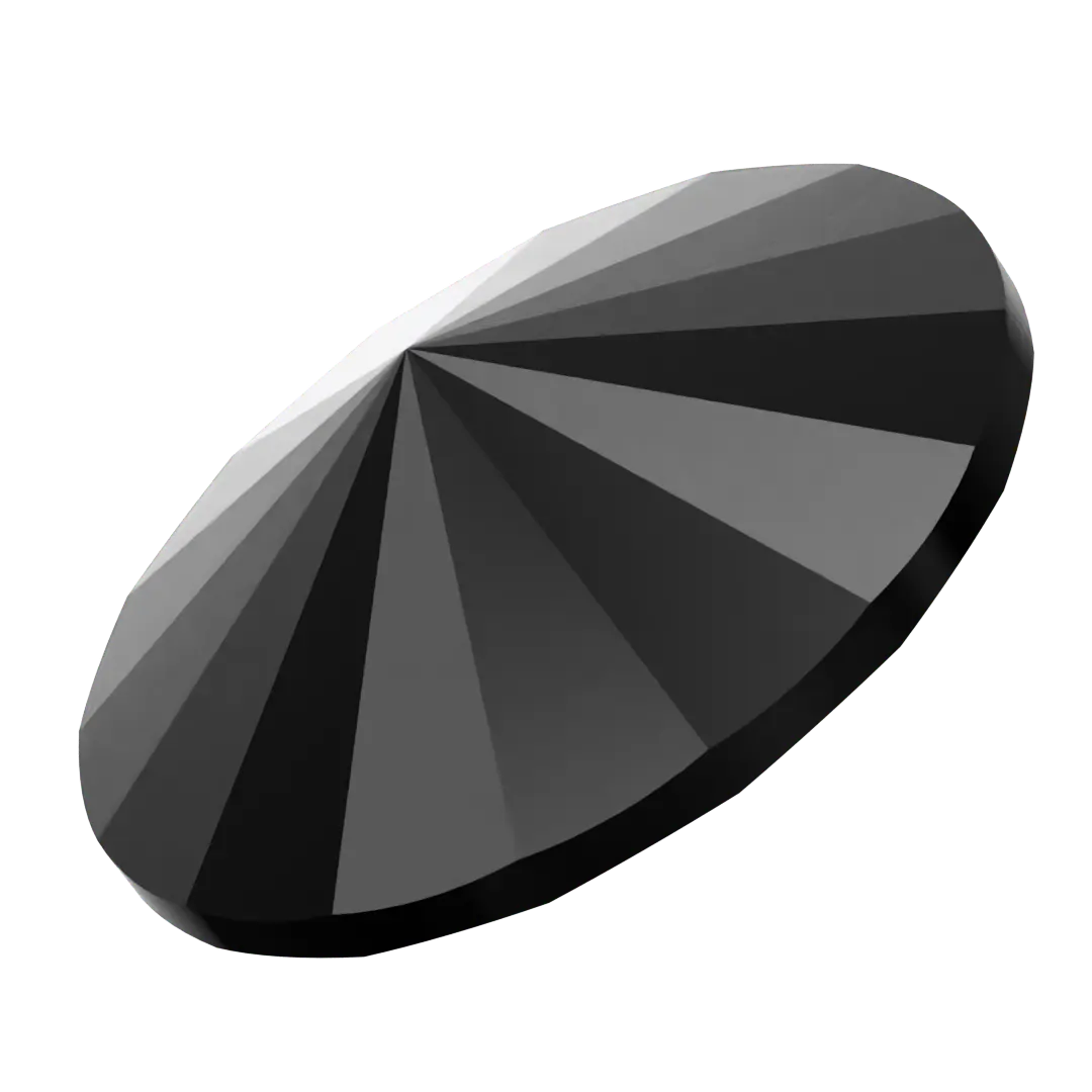 Swarovski Chatons Round Stones Rivoli (1122) Jet UNFOILED - Bluestreak Crystals