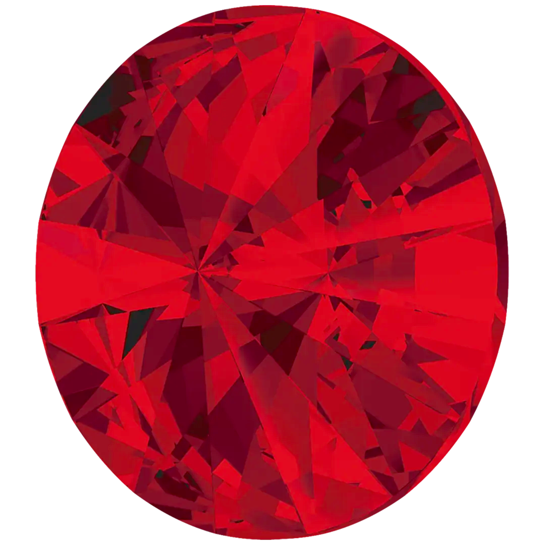 Swarovski Chatons Round Stones Rivoli (1122) Light Siam - Bluestreak Crystals