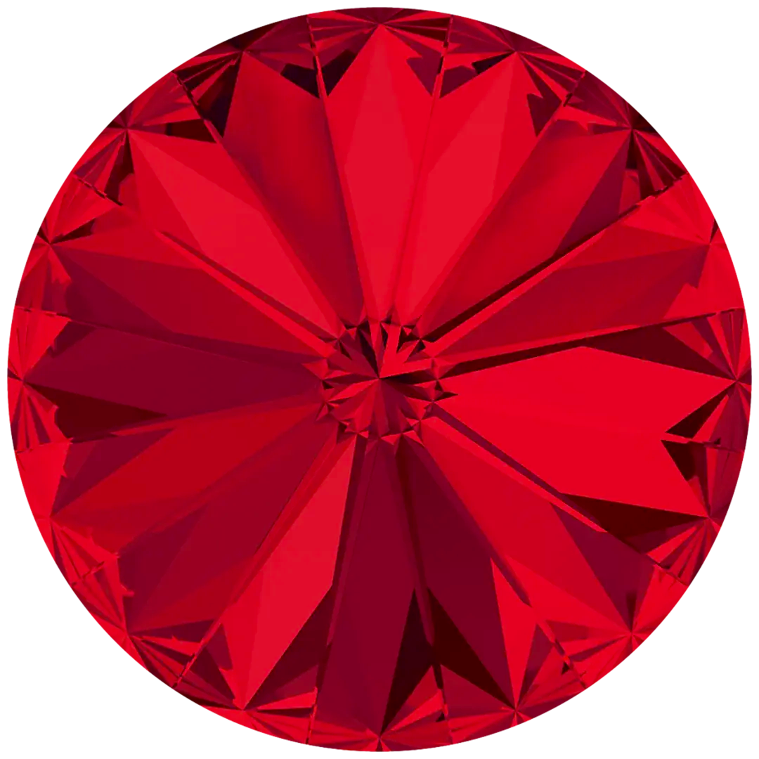 Swarovski Chatons Round Stones Rivoli (1122) Light Siam - Bluestreak Crystals