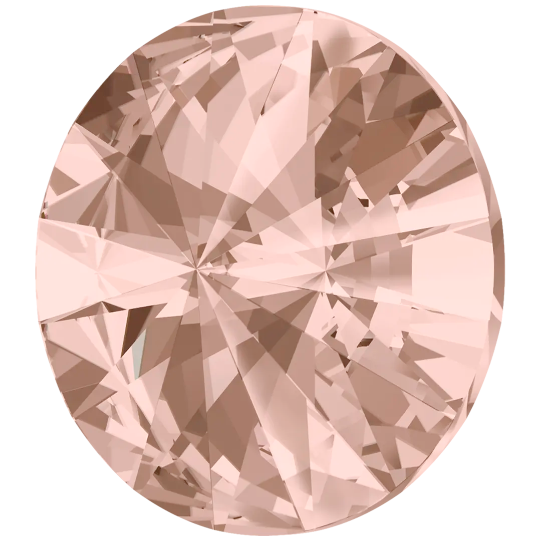 Swarovski Chatons Round Stones Rivoli (1122) Vintage Rose - Bluestreak Crystals