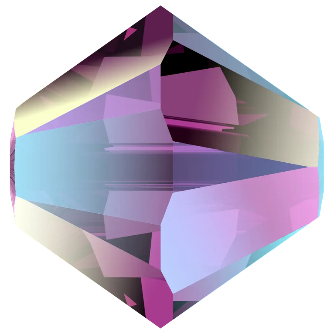 Swarovski Crystal Beads Bicone (5328) Amethyst Shimmer 2X - Bluestreak Crystals