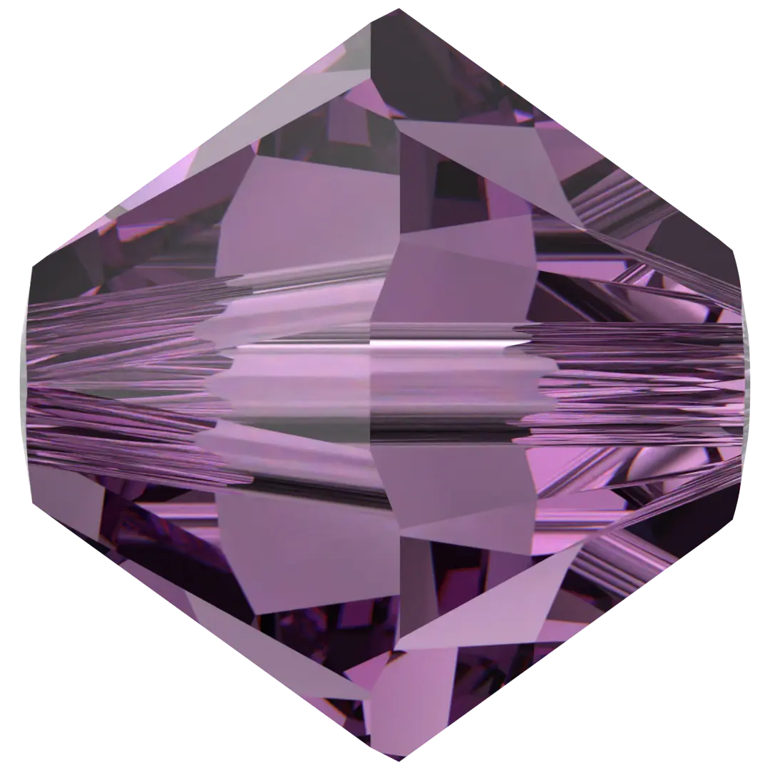 Swarovski Crystal Beads Bicone (5328) Amethyst - Bluestreak Crystals