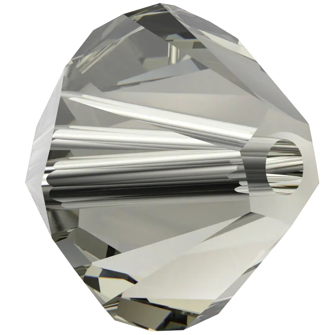 Swarovski Crystal Beads Bicone (5328) Black Diamond - Bluestreak Crystals