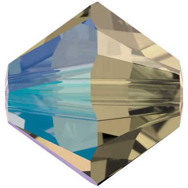 Swarovski Crystal Beads Bicone (5328) Black Diamond Shimmer - Bluestreak Crystals