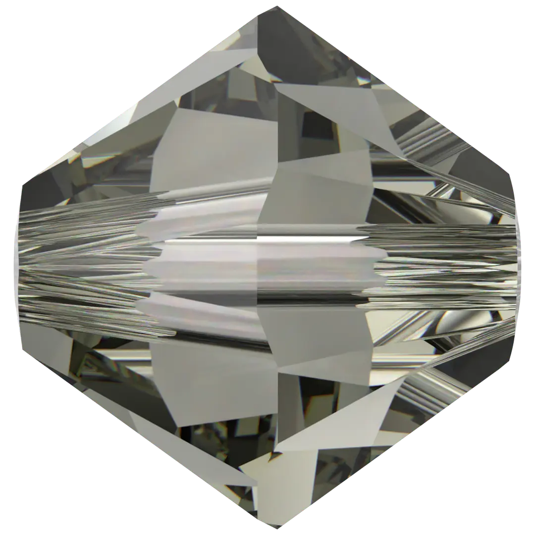 Swarovski Crystal Beads Bicone (5328) Black Diamond - Bluestreak Crystals