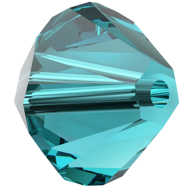 Swarovski Crystal Beads Bicone (5328) Blue Zircon - Bluestreak Crystals