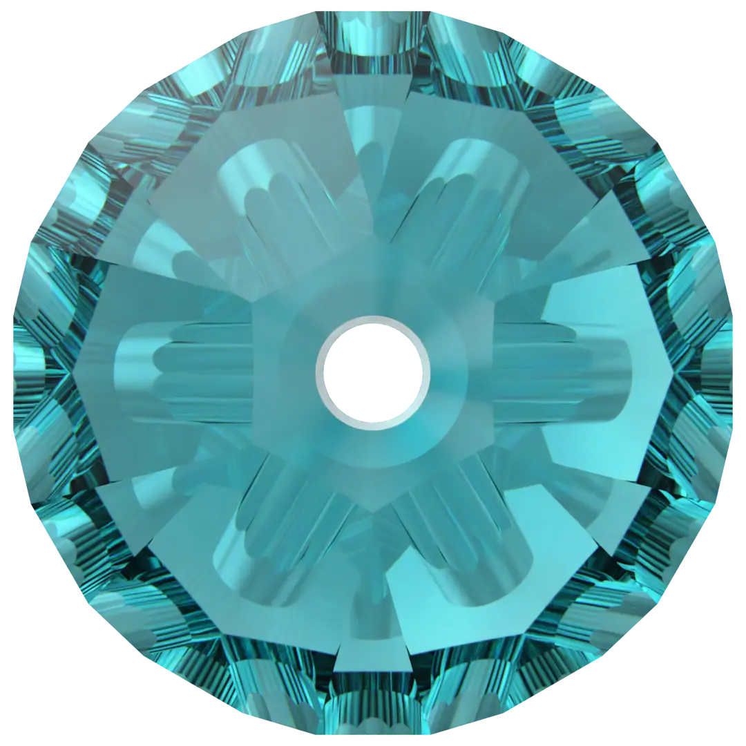 Swarovski Crystal Beads Bicone (5328) Blue Zircon - Bluestreak Crystals