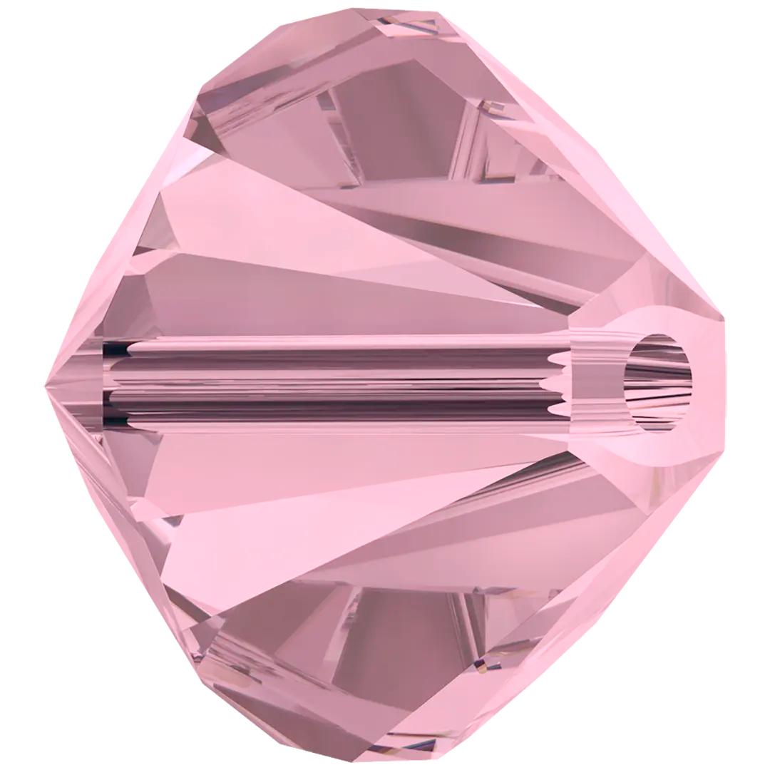 Swarovski Crystal Beads Bicone (5328) Crystal Antique Pink - Bluestreak Crystals