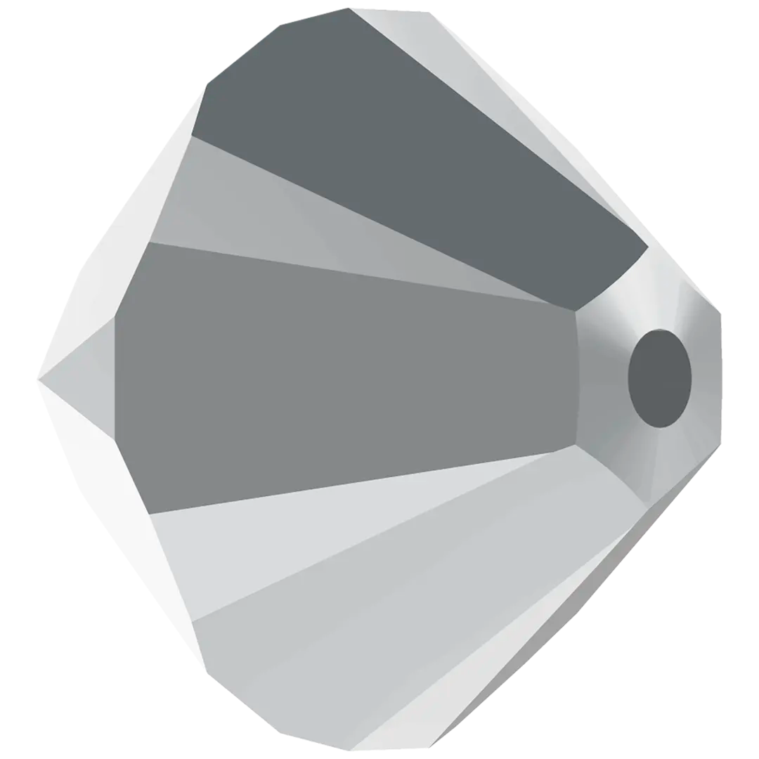 Swarovski Crystal Beads Bicone (5328) Crystal Light Chrome 2X - Bluestreak Crystals