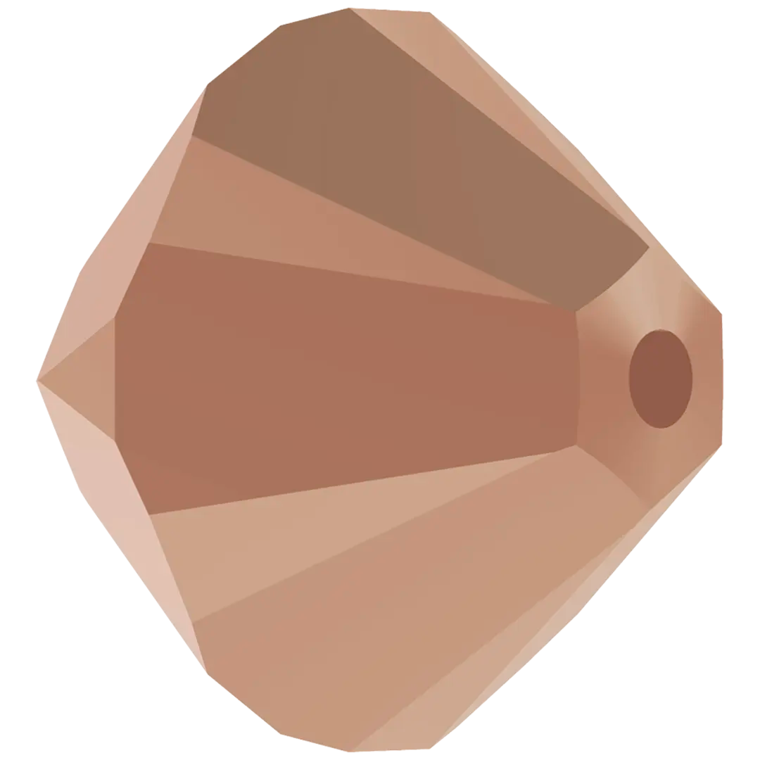 Swarovski Crystal Beads Bicone (5328) Crystal Rose Gold 2X - Bluestreak Crystals