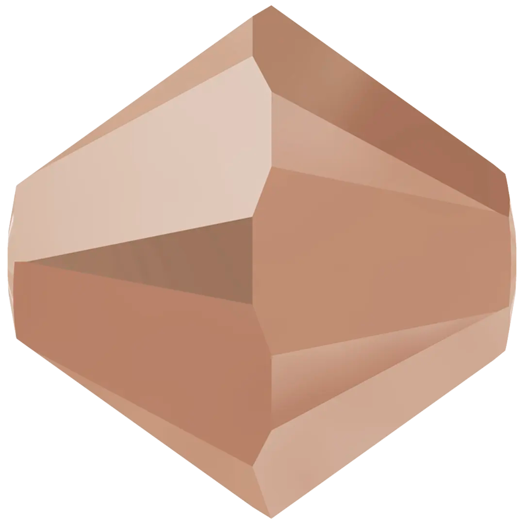 Swarovski Crystal Beads Bicone (5328) Crystal Rose Gold 2X - Bluestreak Crystals