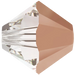 Swarovski Crystal Beads Bicone (5328) Crystal Rose Gold - Bluestreak Crystals