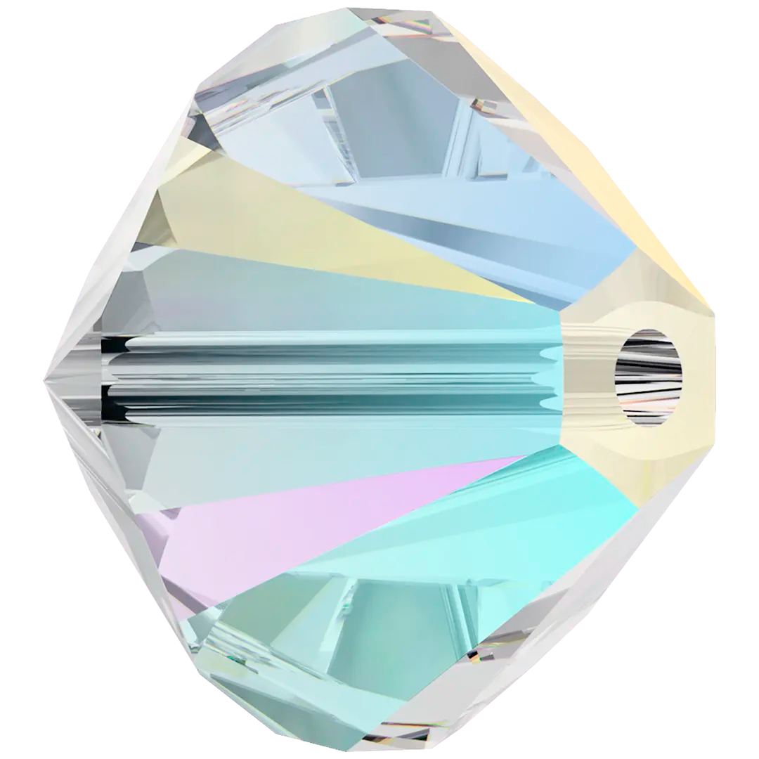 Swarovski Crystal Beads Bicone (5328) Crystal Shimmer - Bluestreak Crystals