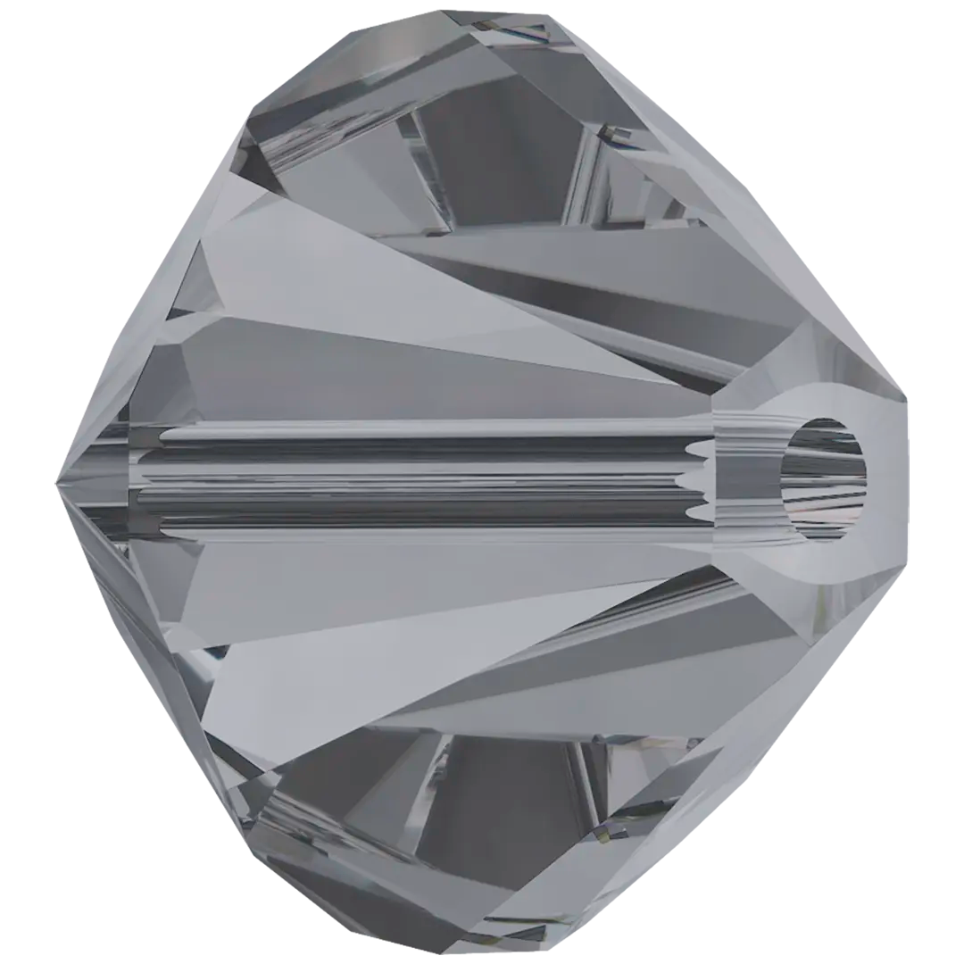 Swarovski Crystal Beads Bicone (5328) Crystal Silver Night - Bluestreak Crystals