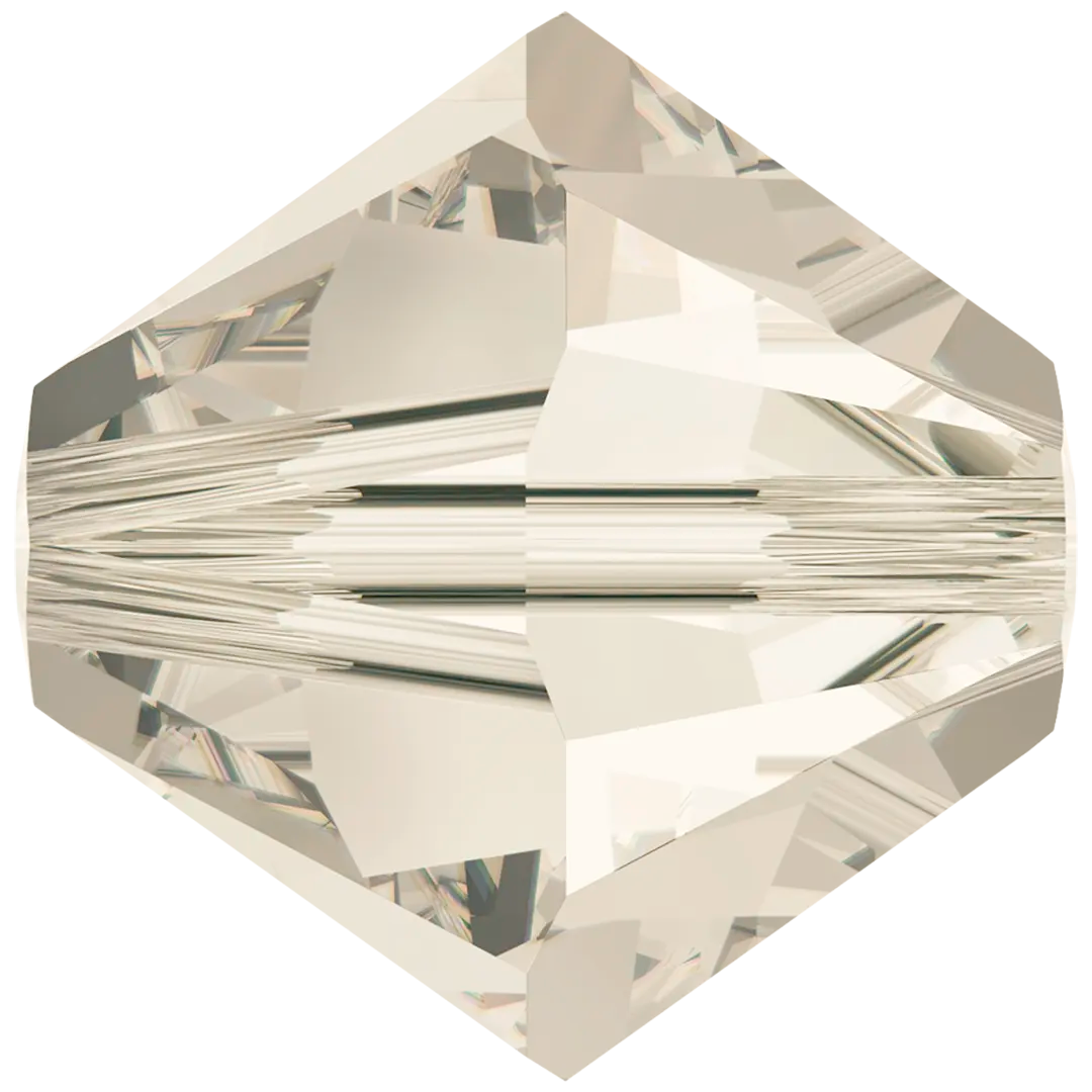 Swarovski Crystal Beads Bicone (5328) Crystal Silver Shade - Bluestreak Crystals