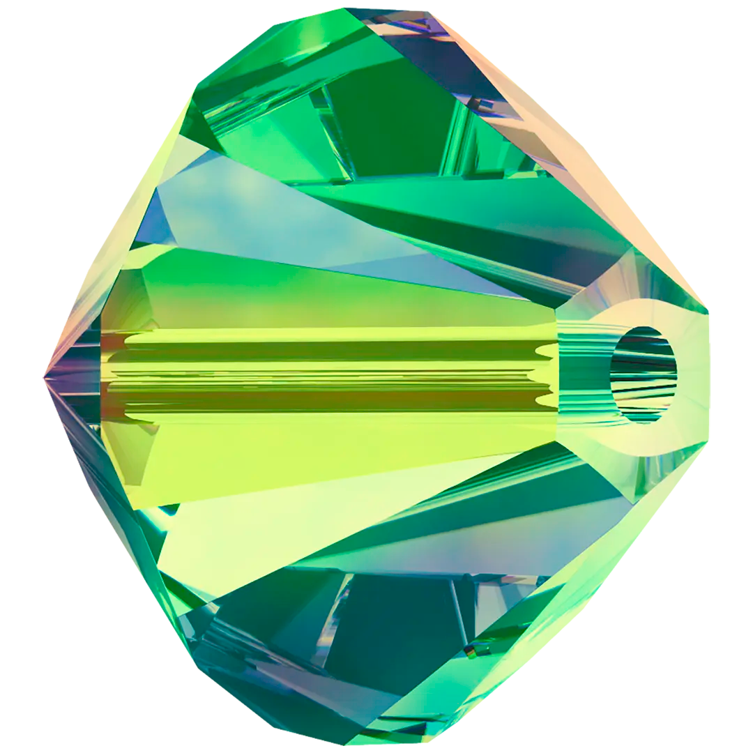 Swarovski Crystal Beads Bicone (5328) Crystal Vitrail Medium - Bluestreak Crystals