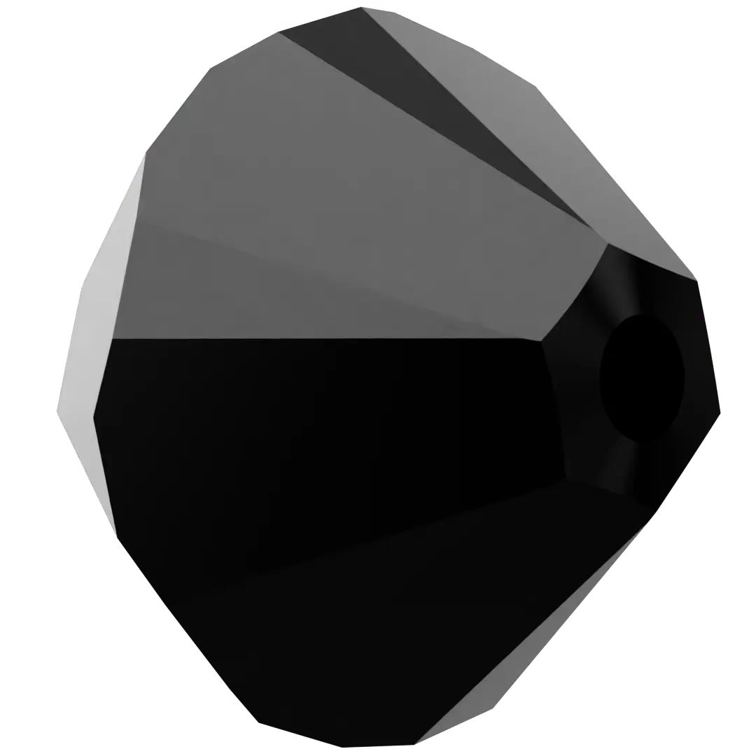 Swarovski Crystal Beads Bicone (5328) Jet - Bluestreak Crystals