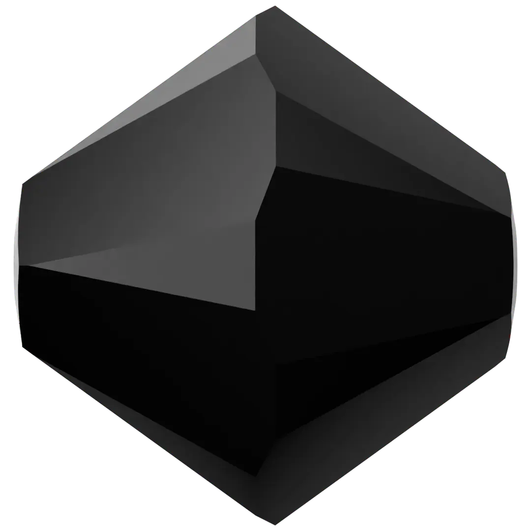 Swarovski Crystal Beads Bicone (5328) Jet - Bluestreak Crystals