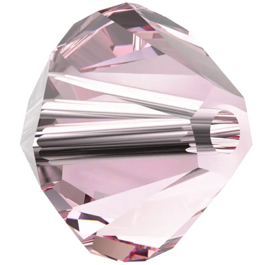 Swarovski Crystal Beads Bicone (5328) Light Rose - Bluestreak Crystals