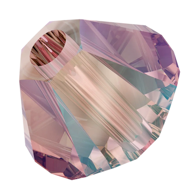 Swarovski Crystal Beads Bicone (5328) Light Rose Shimmer 2X - Bluestreak Crystals