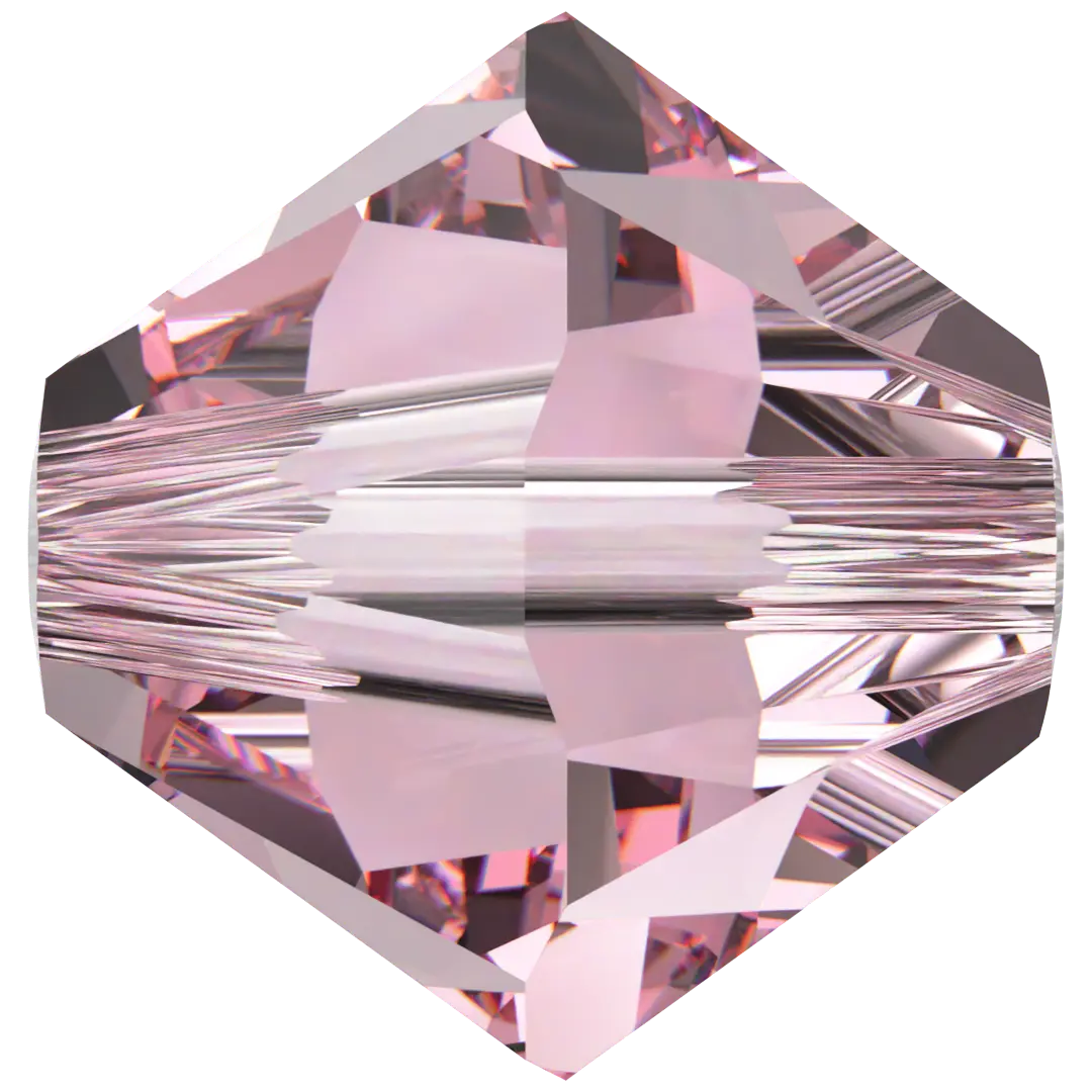 Swarovski Crystal Beads Bicone (5328) Light Rose - Bluestreak Crystals