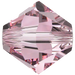 Swarovski Crystal Beads Bicone (5328) Light Rose - Bluestreak Crystals