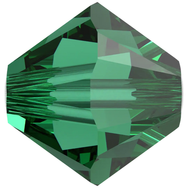 Swarovski Crystal Beads Bicone (5328) Majestic Green - Bluestreak Crystals