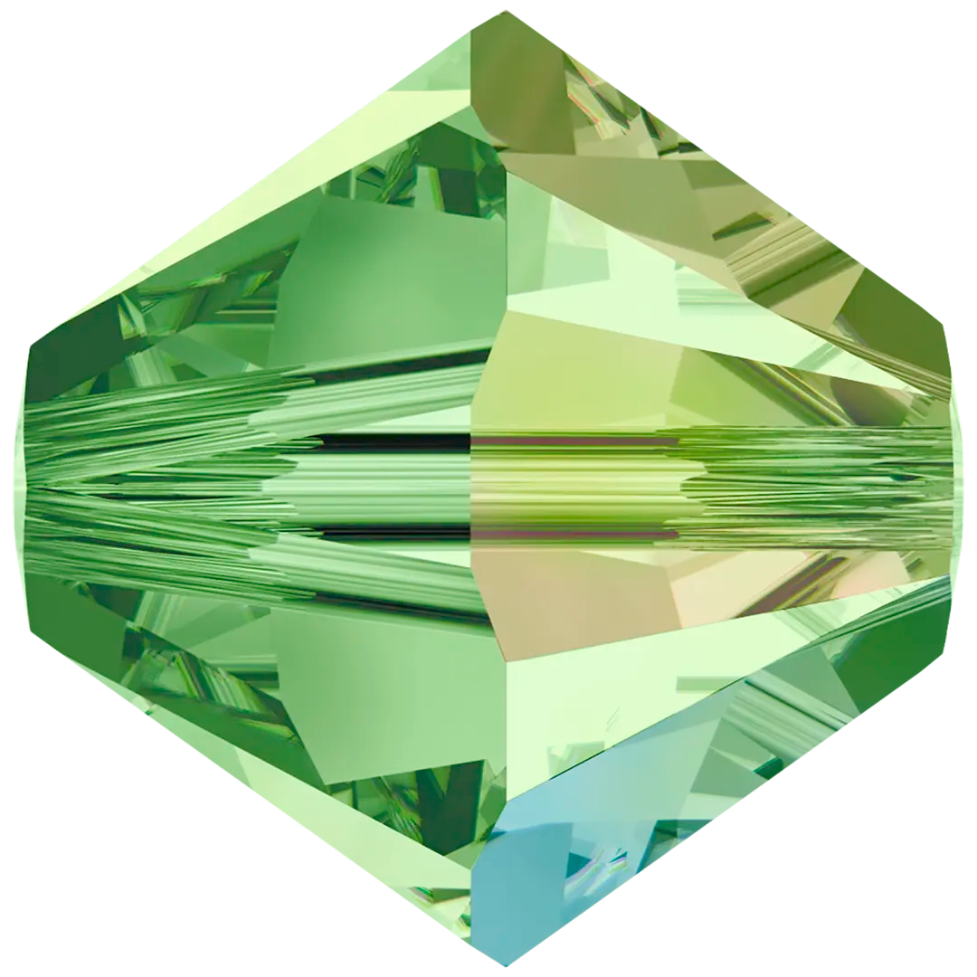 Swarovski Crystal Beads Bicone (5328) Peridot AB - Bluestreak Crystals