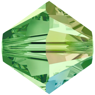 Swarovski Crystal Beads Bicone (5328) Peridot AB - Bluestreak Crystals