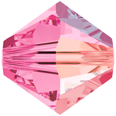 Swarovski Crystal Beads Bicone (5328) Rose AB - Bluestreak Crystals