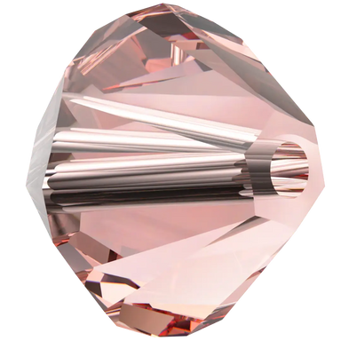 Serinity Crystal Beads Bicone (5328) Rose Peach - Bluestreak Crystals