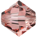 Serinity Crystal Beads Bicone (5328) Rose Peach - Bluestreak Crystals