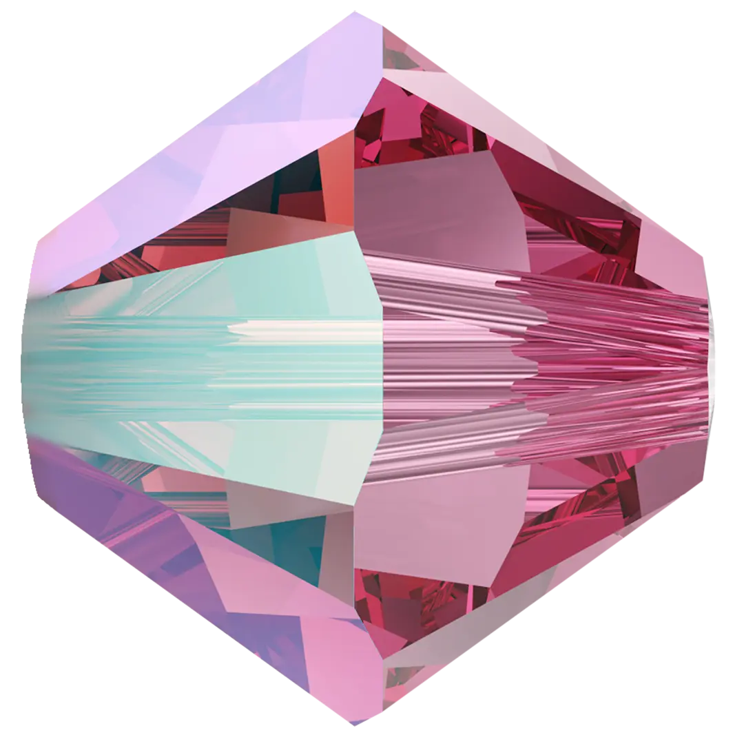 Swarovski Crystal Beads Bicone (5328) Rose Shimmer - Bluestreak Crystals