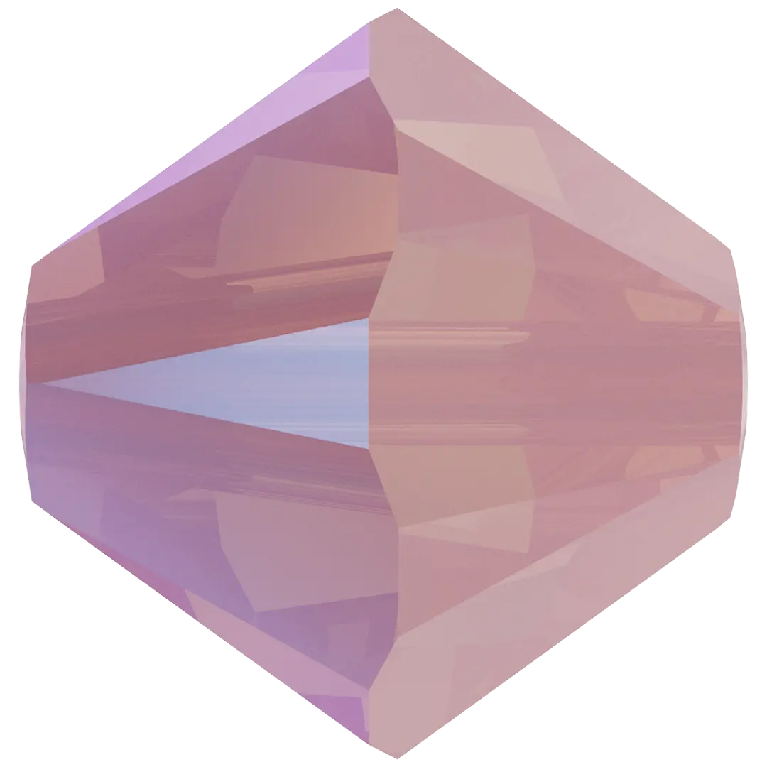 Swarovski Crystal Beads Bicone (5328) Rose Water Opal Shimmer - Bluestreak Crystals