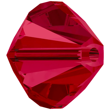 Swarovski Crystal Beads Bicone (5328) Ruby - Bluestreak Crystals