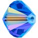 Swarovski Crystal Beads Bicone (5328) Sapphire AB - Bluestreak Crystals